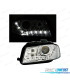 FAROS AUDI A3 8P 03-08 FONDO CROMO LUZ DIURNA LED