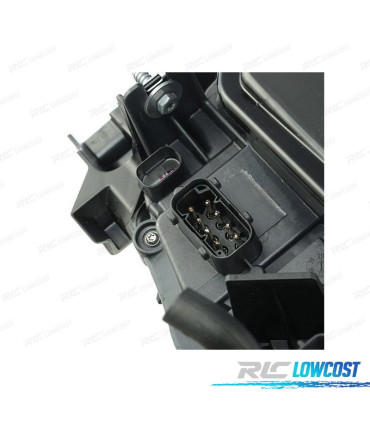 FARO IZQ BIXENON BMW E60 05-07 OJO DE ANGEL FONDO NEGRO