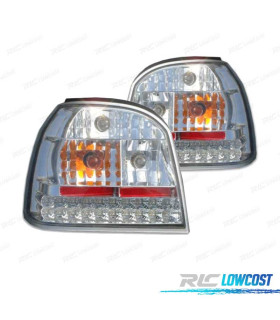 PILOTOS VOLKSWAGEN VW GOLF MK3 91-97 LED FONDO CROMO