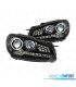 FAROS VOLKSWAGEN VW GOLF 6 09-13 LED NEGRO