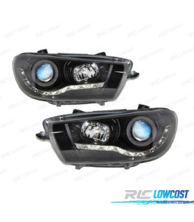 FAROS VOLKSWAGEN VW SCIROCCO 08-13 DRL NEGRO