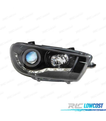 FAROS VOLKSWAGEN VW SCIROCCO 08-13 DRL NEGRO