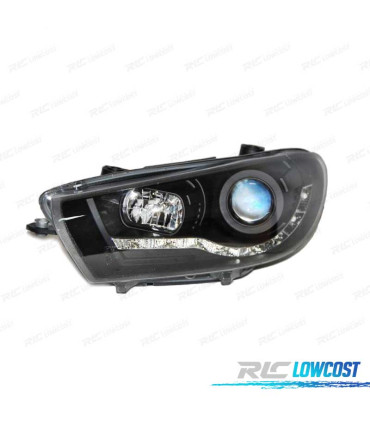 FAROS VOLKSWAGEN VW SCIROCCO 08-13 DRL NEGRO