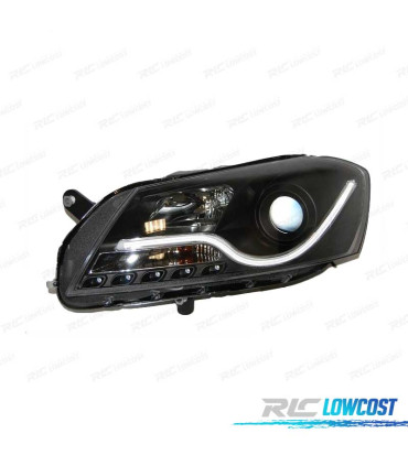 FAROS VOLKSWAGEN VW PASSAT 12- DRL NEGRO