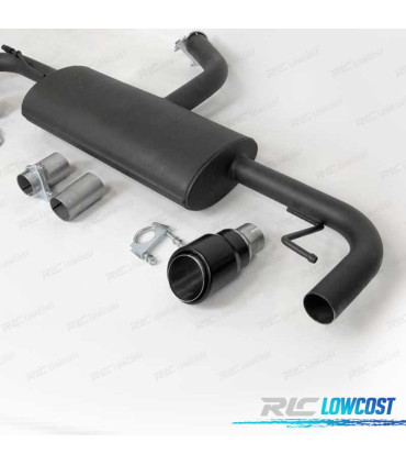 SILENCIOSO ESCAPE PARA VOLKSWAGEN VW GOLF 6 LOOK GTI NEGRO