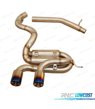 SILENCIOSO ESCAPE VOLKSWAGEN VW GOLF 6 R20 AZUL QUEMADO