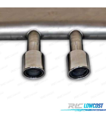 SILENCIOSO ESCAPE PARA VOLKSWAGEN VW GOLF 7 1.4 12-17 LOOK R400 CROMO