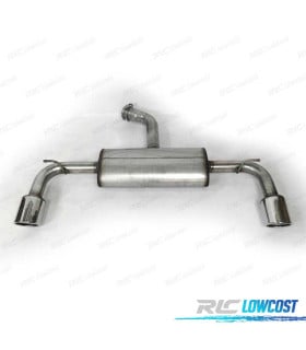 SILENCIOSO ESCAPE PARA VOLKSWAGEN VW GOLF 7 GTI 12-17 CROMO