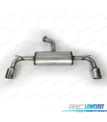 SILENCIOSO ESCAPE PARA VOLKSWAGEN VW GOLF 7 GTI 12-17 CROMO