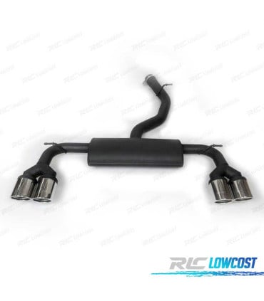 SILENCIOSO ESCAPE PARA VOLKSWAGEN VW GOLF 7 R 12-17 CROMO