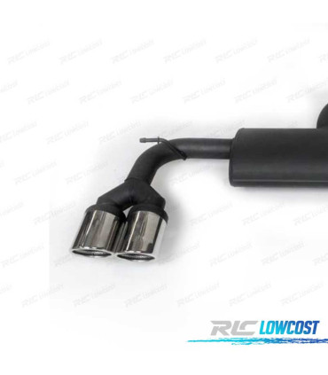 SILENCIOSO ESCAPE PARA VOLKSWAGEN VW GOLF 7 R 12-17 CROMO