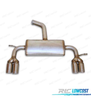 SILENCIOSO ESCAPE PARA VOLKSWAGEN VW SCIROCCO 08-13 CROMO