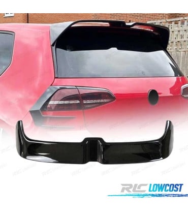 ALERON SPOILER VOLKSWAGEN VW GOLF 7 7.5 GTI GTD 12-20 LOOK OETTINGER NEGRO BRILLO