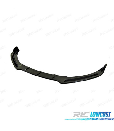 SPOILER LIP PARA VOLKSWAGEN VW SCIROCCO R20 08-13 NEGRO BRILLO
