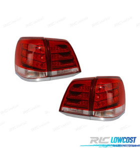 PILOTOS LED TOYOTA LAND CRUISER FJ200 07-08 ROJO AHUMADO