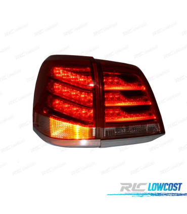 PILOTOS LED TOYOTA LAND CRUISER FJ200 07-08 ROJO AHUMADO