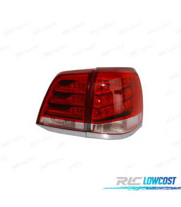 PILOTOS LED TOYOTA LAND CRUISER FJ200 07-08 ROJO AHUMADO