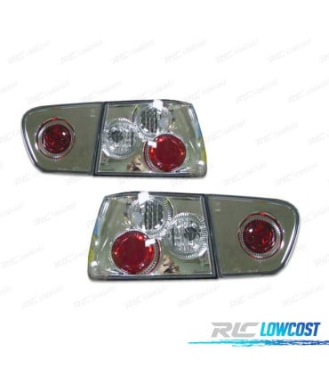 PILOTOS SEAT IBIZA 00-01 LOOK LEXUS FONDO CROMADO