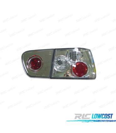 PILOTOS SEAT IBIZA 00-01 LOOK LEXUS FONDO CROMADO