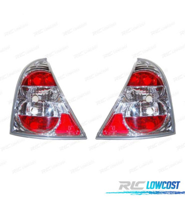 PILOTOS PARA RENAULT CLIO 98-01 LOOK LEXUS FONDO CROMO