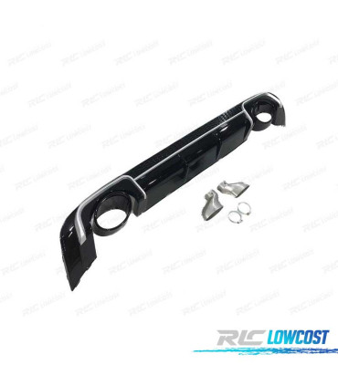 DIFUSOR AUDI A3 8V SEDAN 13-15 LOOK RS3 + COLAS ESCAPE