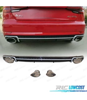 DIFUSOR AUDI A4 B9 16- LOOK RS4 + COLAS ESCAPE