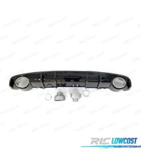 DIFUSOR AUDI A4 B9 S LINE 16- LOOK RS4 NEGRO BRILLO