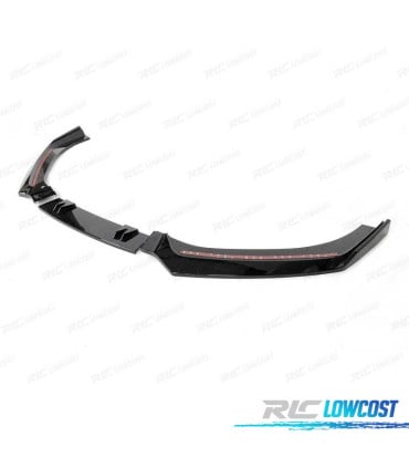 SPOILER LIP AUDI A4 B9 16- LOOK RS4 NEGRO