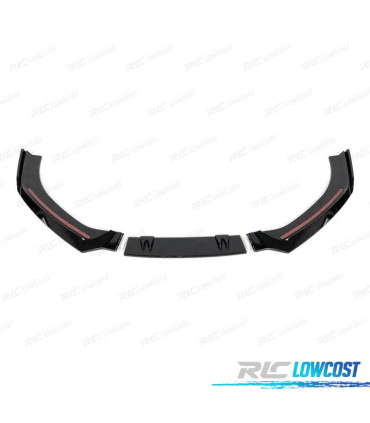SPOILER LIP AUDI A4 B9 16- LOOK RS4 NEGRO