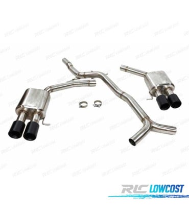 LINEA ESCAPE AUDI S5 3.0 11- S4 B8 NEGRO