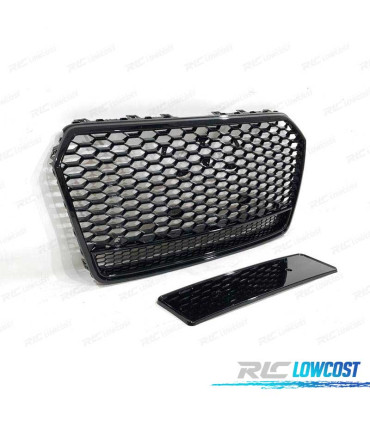 PARRILLA AUDI A7 15-18 LOOK RS7 NEGRO