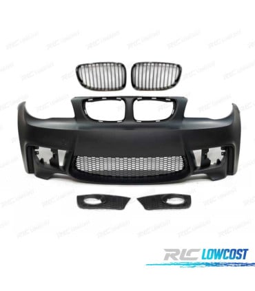 PARAGOLPES DELANTERO BMW E81 E82 E87 E88 LOOK 1M + PARRILLAS