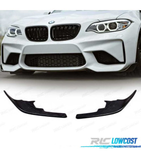 SPLITTERS PARAGOLPES BMW F87 M2 F30 F31 NEGRO