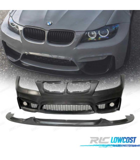 PARAGOLPES DELANTERO BMW E90 E91 08-12 LOOK M4 + SPOILER LIP PDC