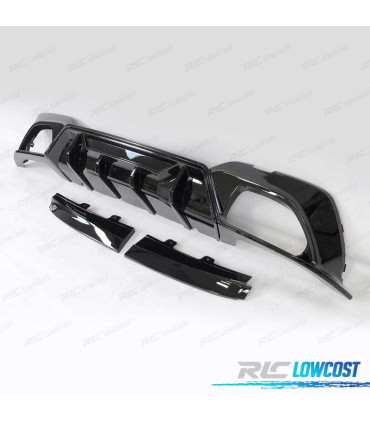 DIFUSOR BMW G20 G21 19-22 LOOK COMPETITION NEGRO BRILLO