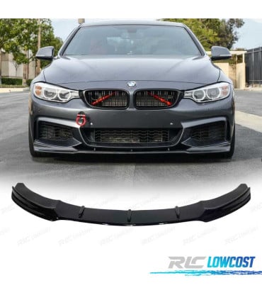 SPOILER LIP BMW F32 LOOK M NEGRO BRILLO