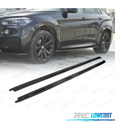 AÑADIDO TALONERAS BMW X6 F16 14-19 LOOK M PERFORMANCE NEGRO BRILLO