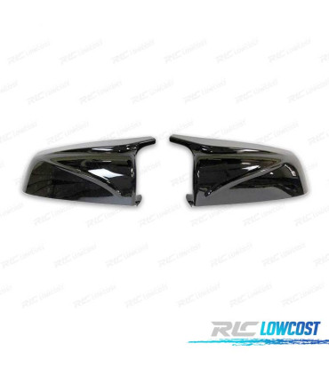 CARCASAS ESPEJOS BMW E60 LCI 07-10 LOOK M4 NEGRO BRILLO