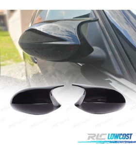 CARCASAS ESPEJOS BMW E90 E91 E92 E93 E81 E87 E82 E83 04-09 LOOK M4 NEGRO BRILLO