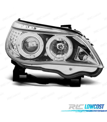 FAROS BMW E60 E61 03-07 LUZ DIURNA LED NEGRO