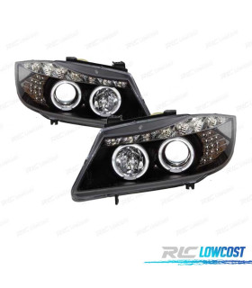 FAROS BMW E90 05-08 LUZ DIURNA LED NEGRO