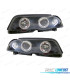 FAROS BMW E46 SEDAN 98-01 OJOS ANGEL INTERMITENTE INCORPORADO NEGRO