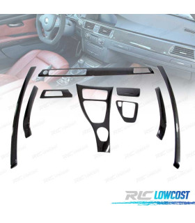 KIT EMBELLECEDORES INTERIOR BMW E90 IDRIVE CARBONO