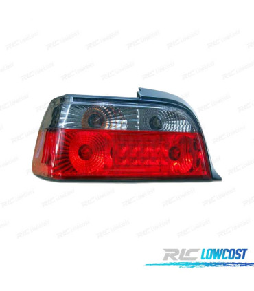 PILOTOS BMW E36 2P 92-98 LED ROJO AHUMADO