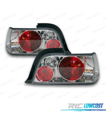 PILOTOS BMW E36 COUPE 91-99 LED LOOK LEXUS FONDO CROMO