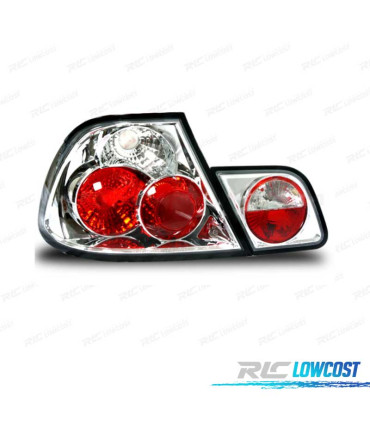 PILOTOS BMW E46 4P 98-01 LED LOOK LEXUS FONDO CROMO