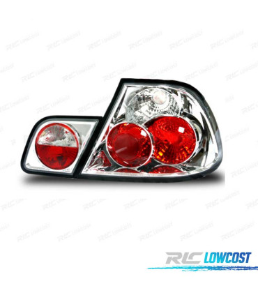 PILOTOS BMW E46 4P 98-01 LED LOOK LEXUS FONDO CROMO